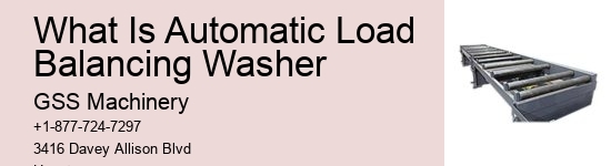 What Is Automatic Load Balancing Washer